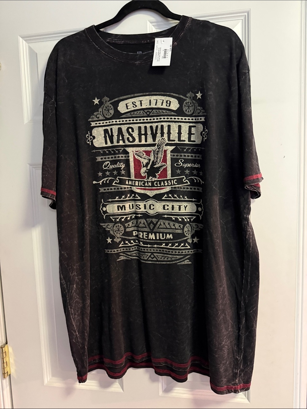 Nashville Graphic Tee - Black Vintage Wash